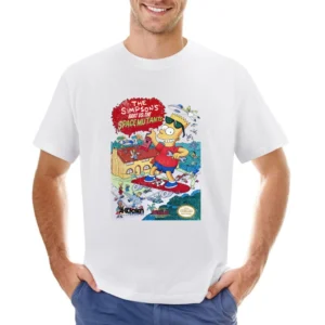 Simpsons Bart Vs Space Mutants Nes Nintendo Old School Retro Video Gam Asian Size Men T-Shirt