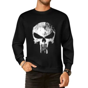 Skatter skull the punisher European Size Pullover Sweater