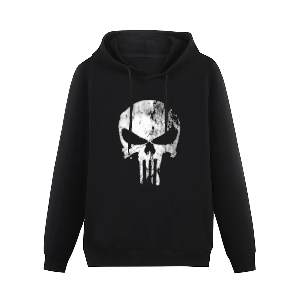 Skatter skull the punisher Men Hoodie Without Pocket