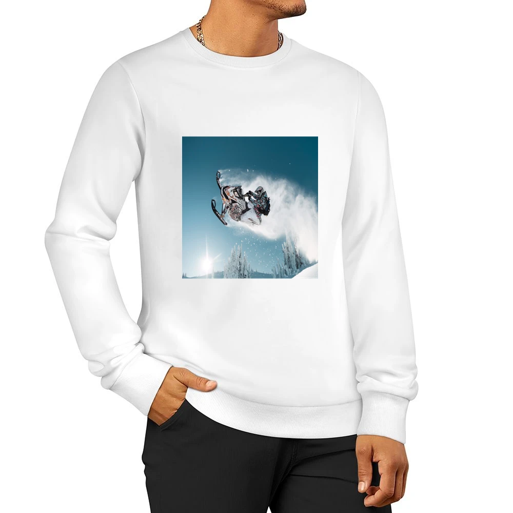 Ski Doo Snowmobile Jump Tshirt (all Styles And Colors Available) Men Pullover Sweatshirt