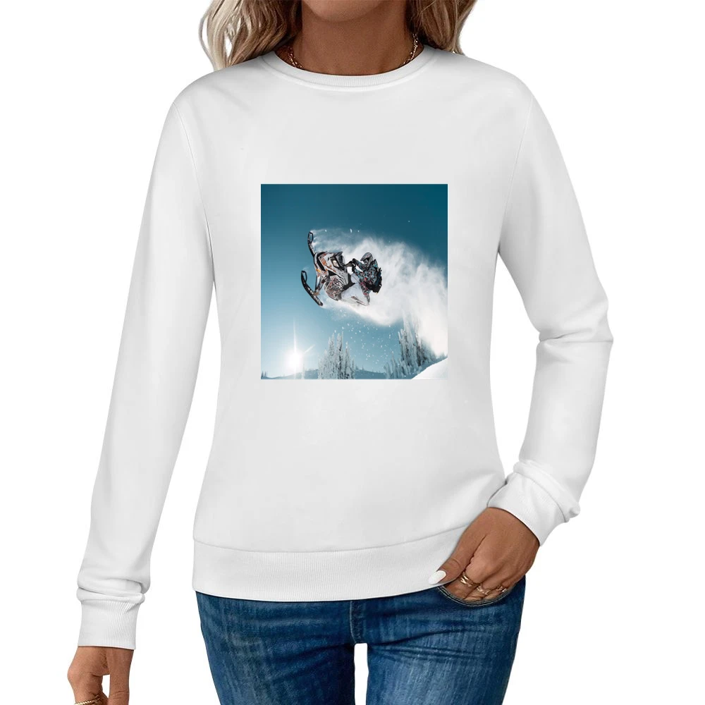 Ski Doo Snowmobile Jump Tshirt (all Styles And Colors Available) Women Pullover Sweatshirt