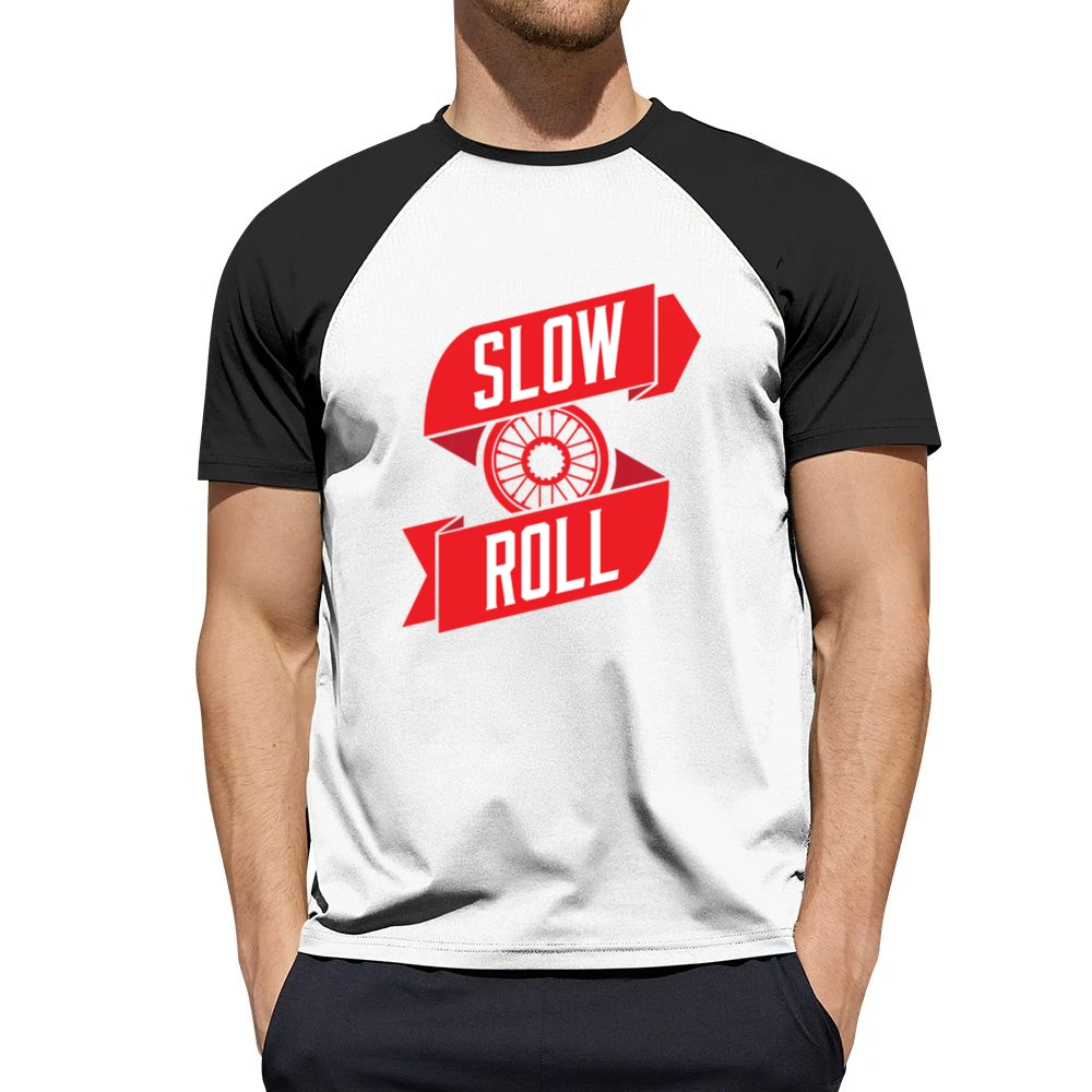 Slow Roll Car Tire Rim Fun Graphic Men Short Sleeve T-Shirt