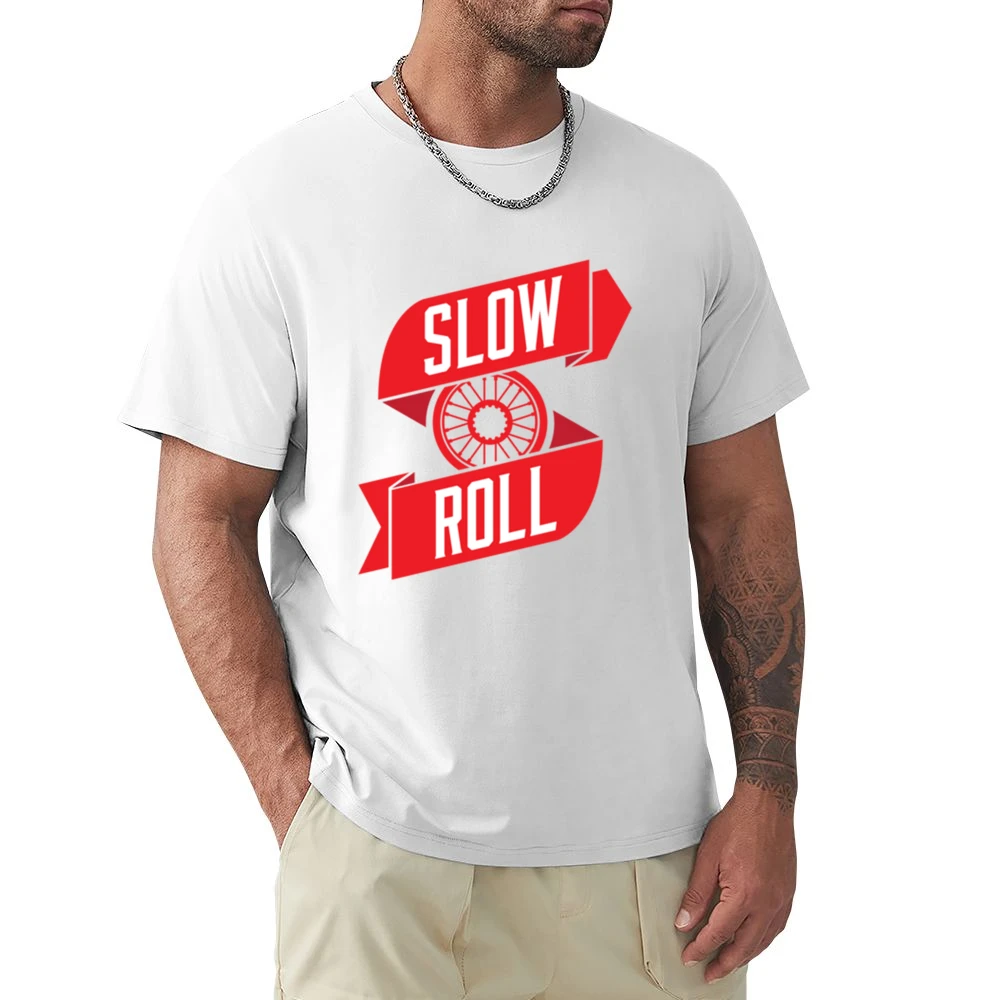 Slow Roll Car Tire Rim Fun Graphic Premium Men T-shirt