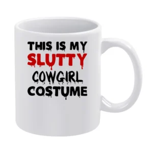 Slutty Cowgirl Tshirt White Mug