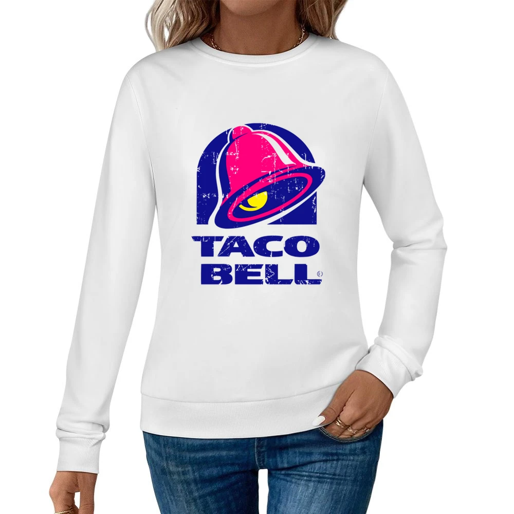 Smokey Bones Fast Food Restaurant Distressed Look Women Pullover Sweatshirt