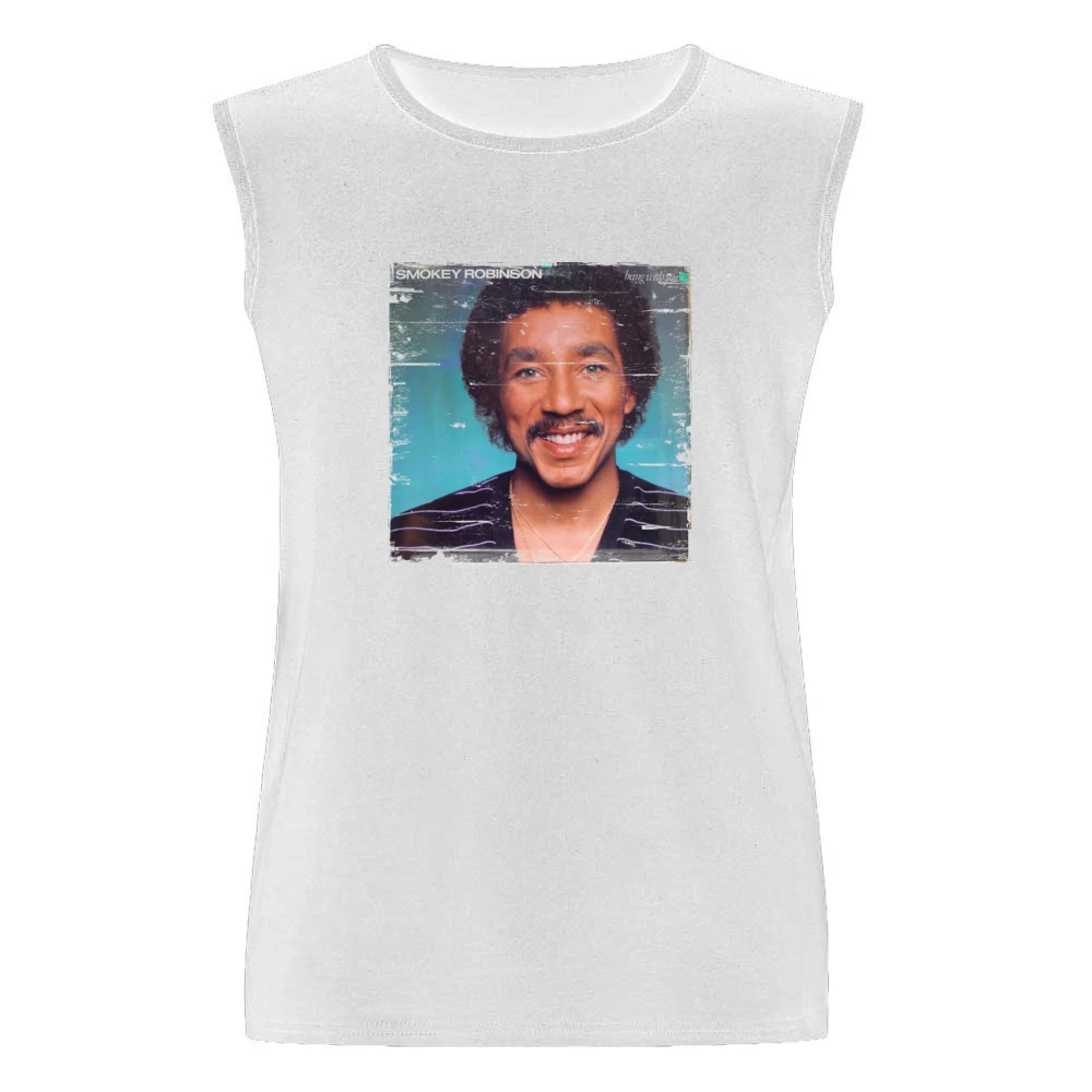 Smokey Robinson Being With You Album Cover Distressed Image Men Sleeveless T-Shirt
