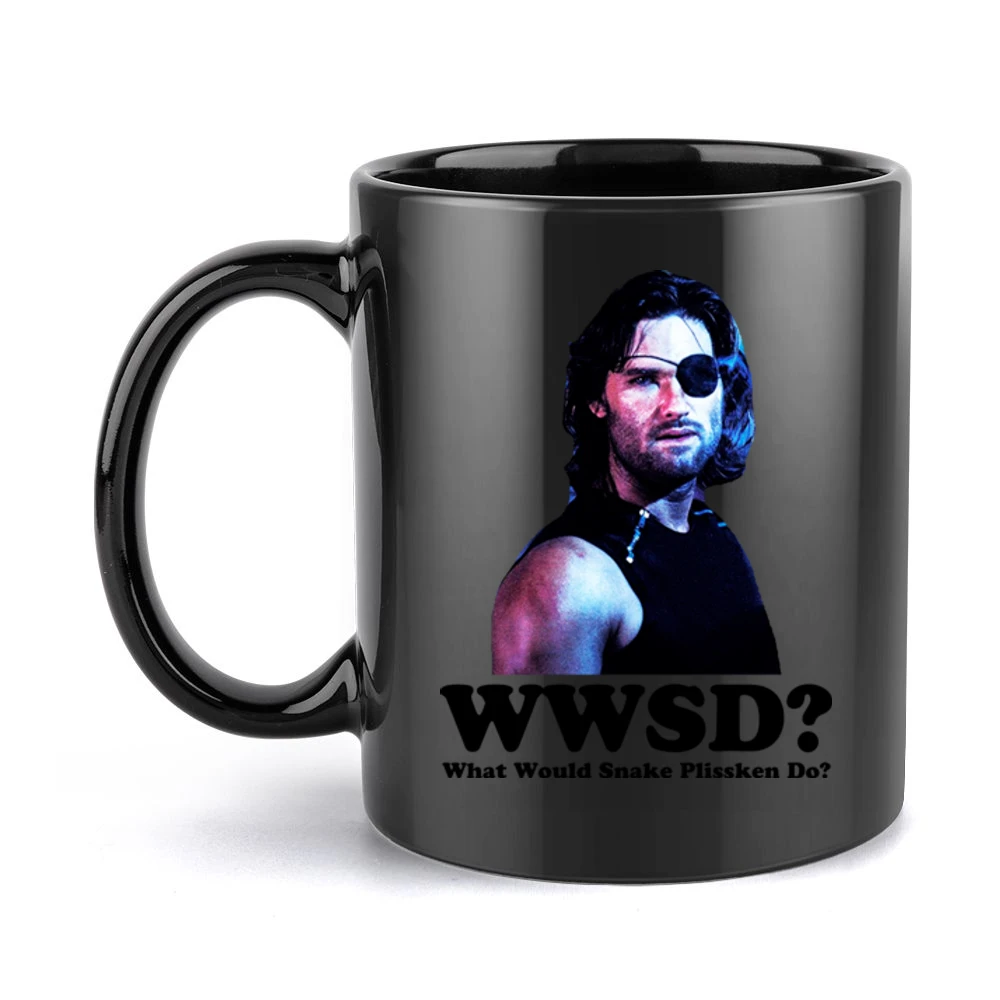 Snake Plissken What Would he Do Escape from New York Black Mug