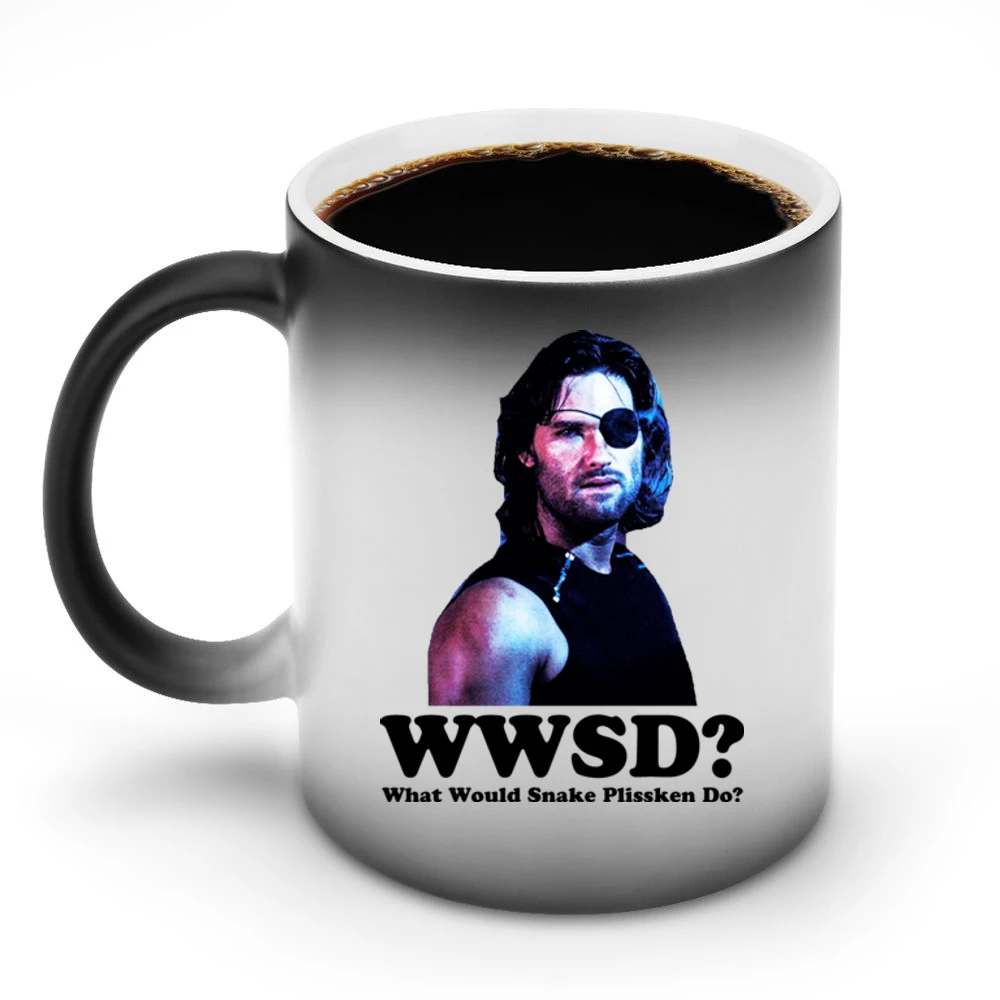 Snake Plissken What Would he Do Escape from New York Discoloration Mug