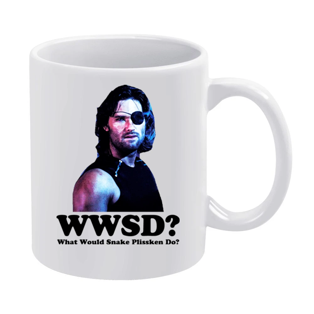 Snake Plissken What Would he Do Escape from New York White Mug