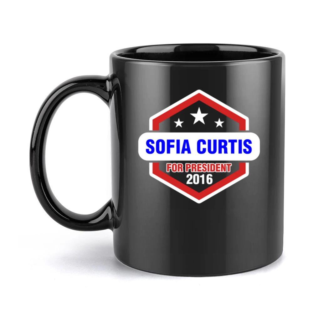 Sofia Curtis For President 2016 CSI TV Show Black Mug