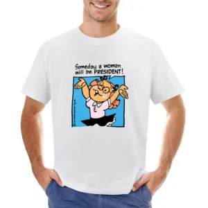 Someday A Woman Will Be President Vintage Controversial Walmart Americ Asian Size Men T-Shirt