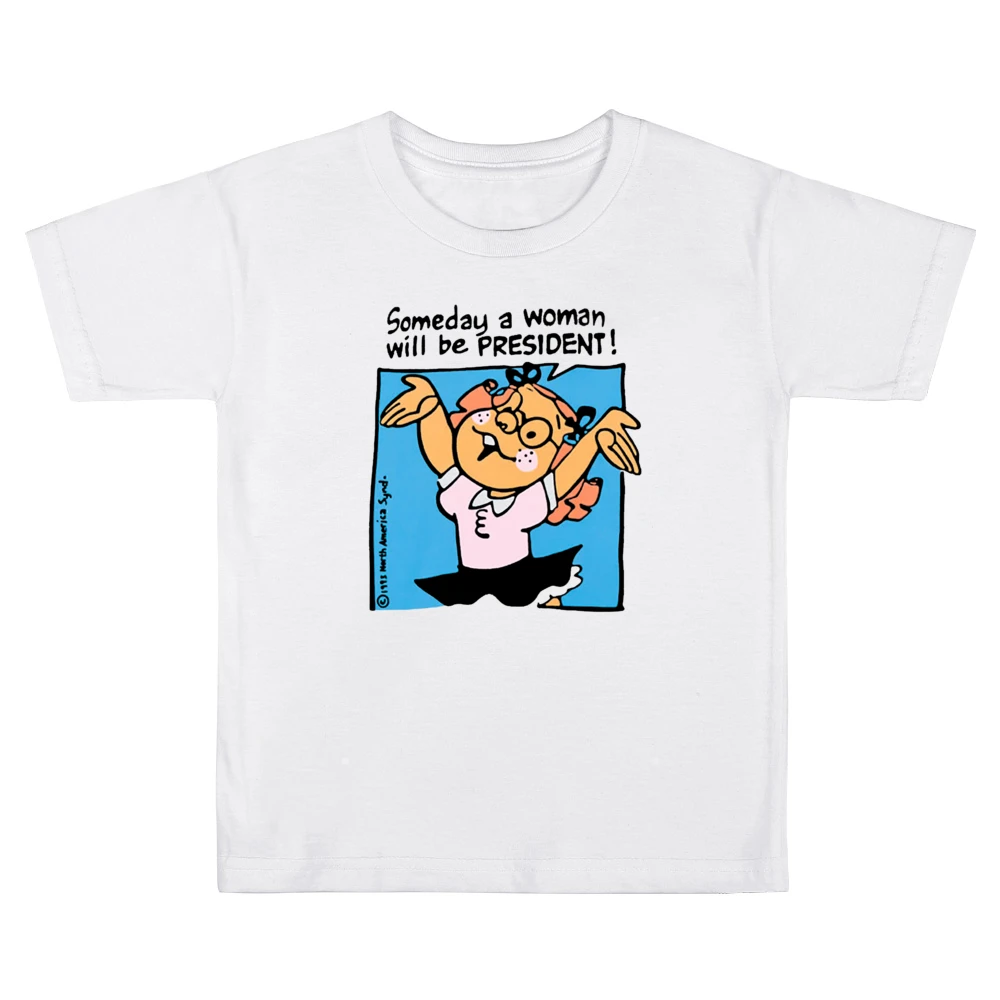 Someday A Woman Will Be President Vintage Controversial Walmart Americ Kids Boys Girls T-Shirt