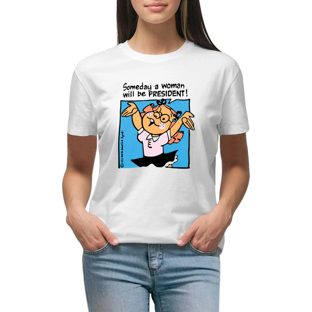Someday A Woman Will Be President Vintage Controversial Walmart Americ Premium Women Ladies T-shirt