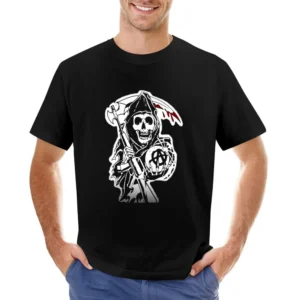 Sons of Anarchy the reaper guillotine Asian Size Men T-Shirt