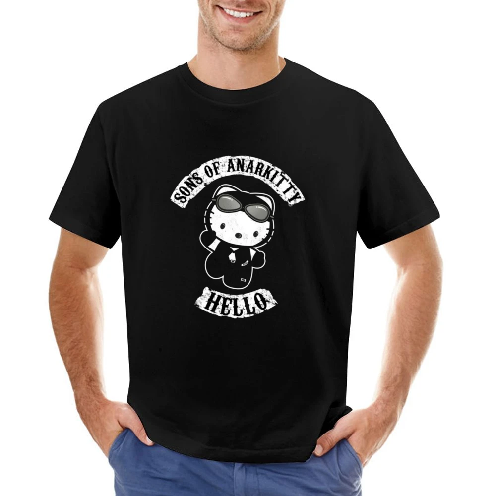 Sons of Anarkitty tee Asian Size Men T-Shirt