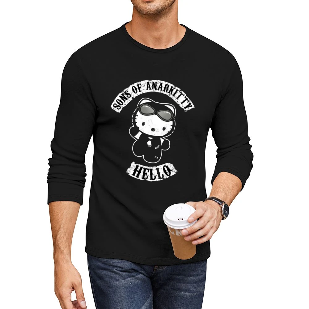 Sons of Anarkitty tee Men CrewNeck Long Sleeve T-Shirt