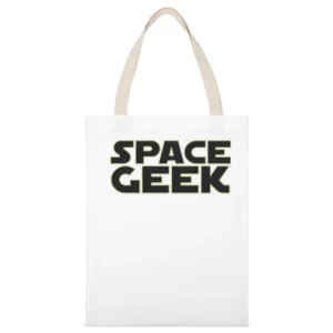 Space geek White Canvas Tote Shopping Bag