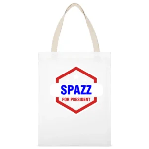 Spazz For President 2016 The League TV Show White Canvas Tote Shopping Bag