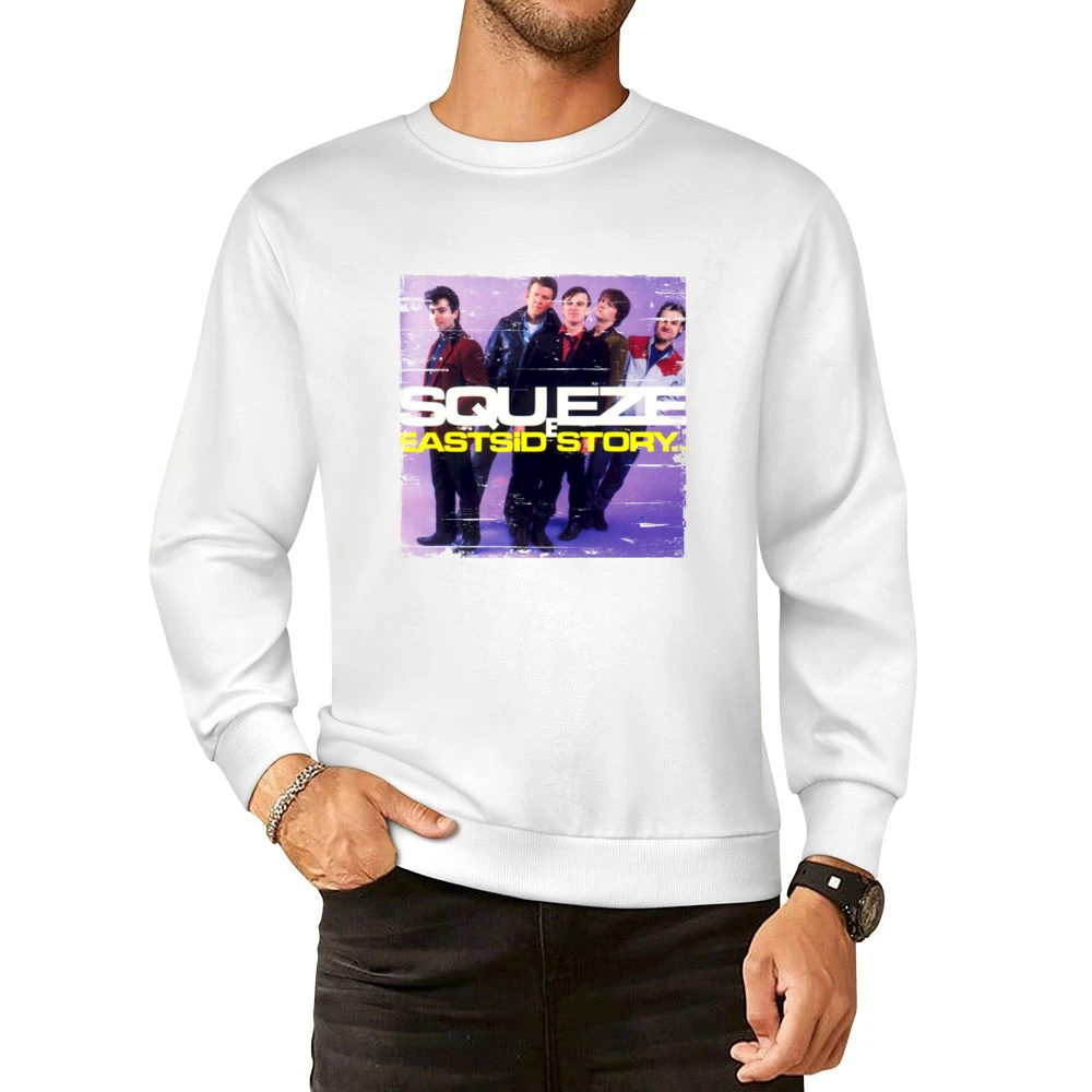 Squeeze East Side Story Album Cover Distressed Image European Size Pullover Sweater
