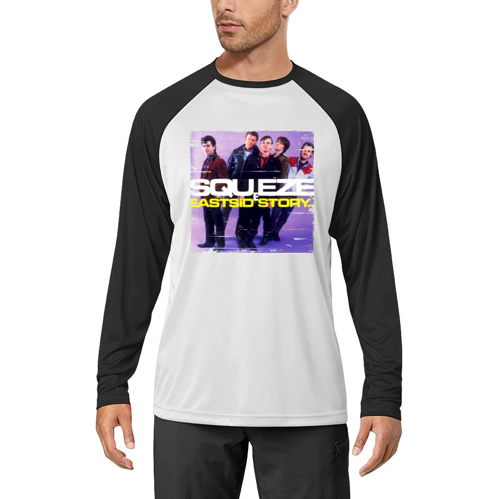 Squeeze East Side Story Album Cover Distressed Image Men Long Sleeve T-Shirt
