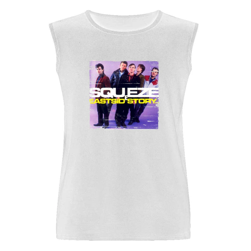 Squeeze East Side Story Album Cover Distressed Image Men Sleeveless T-Shirt