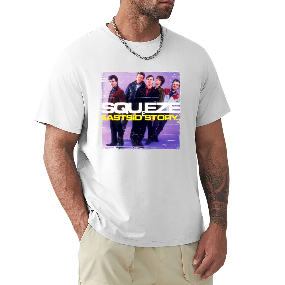 Squeeze East Side Story Album Cover Distressed Image Premium Men T-shirt