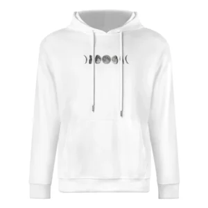 Stages Of The Moon Fun Graphic Tee Shirt European Size Men Hoodie