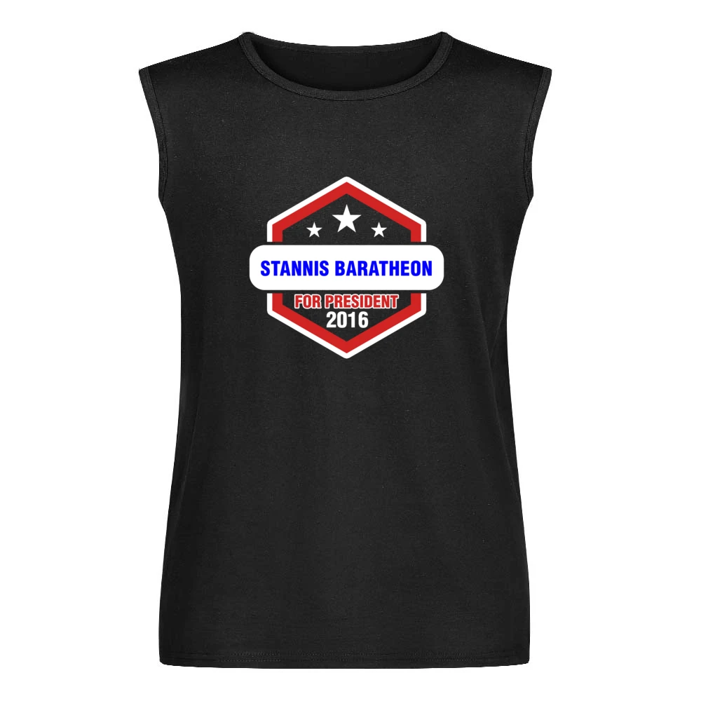 Stannis Baratheon For President 2016 Game of Thrones TV Show Men Sleeveless T-Shirt