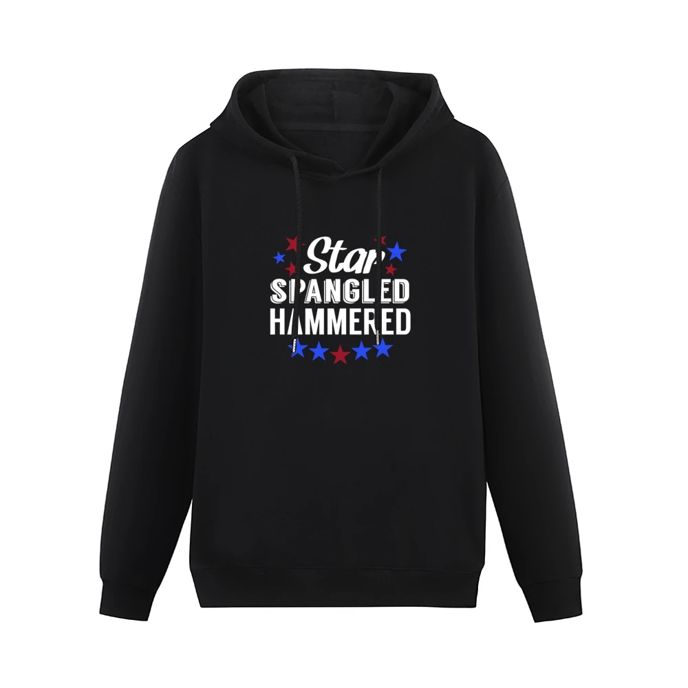 Star Spangled Hammered Funny USA American Fourth Of July Celebration G Men Hoodie Without Pocket