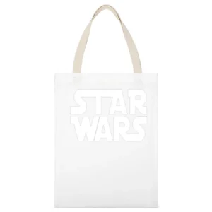 Star Wars epic space opera film series White Canvas Tote Shopping Bag