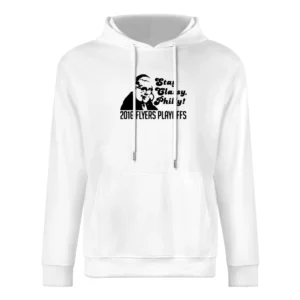Stay Classy Philly Fun 2016 Philadelphia Hockey Playoffs Lou Nolan Gra European Size Men Hoodie