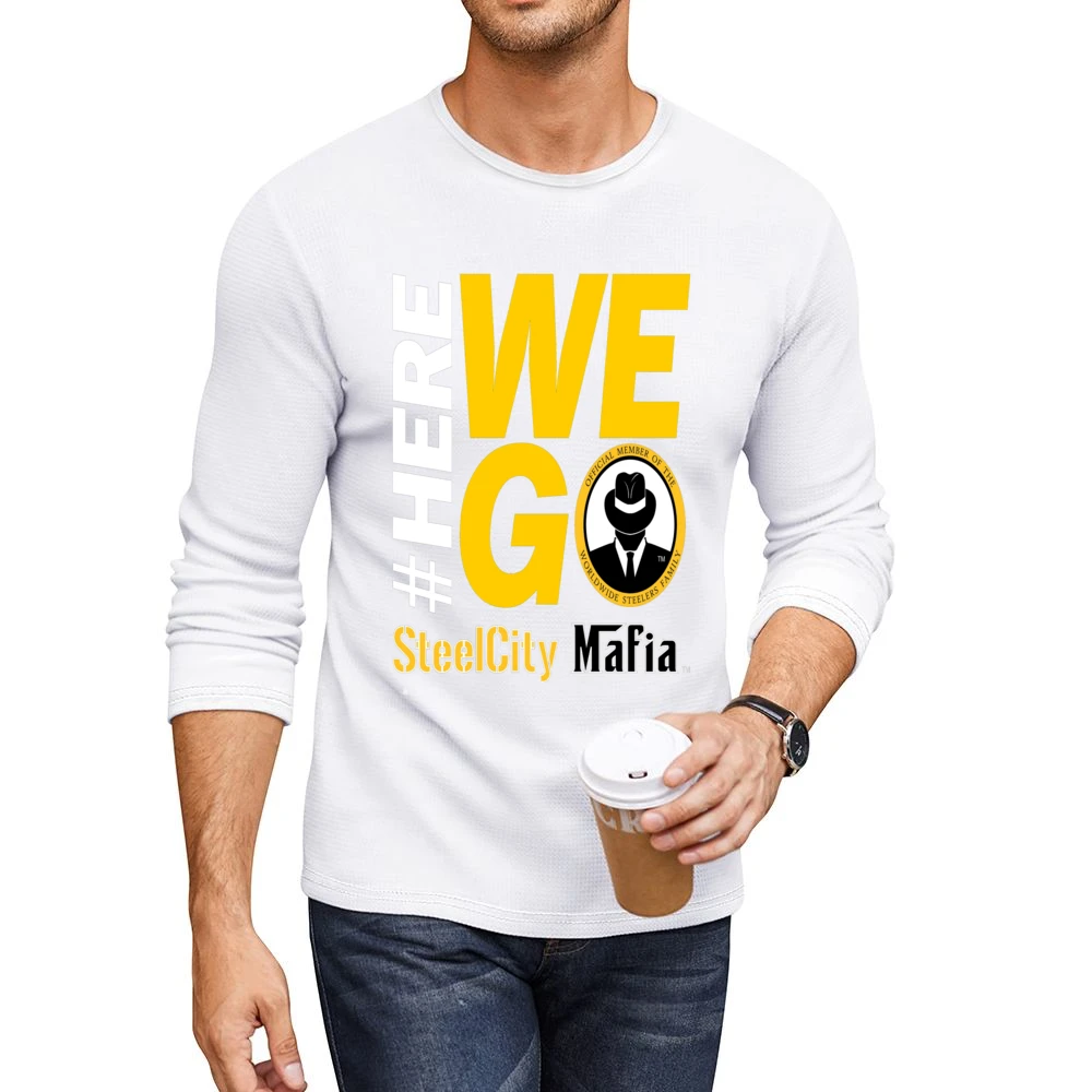 Steel City Mafia Tshirt Men CrewNeck Long Sleeve T-Shirt