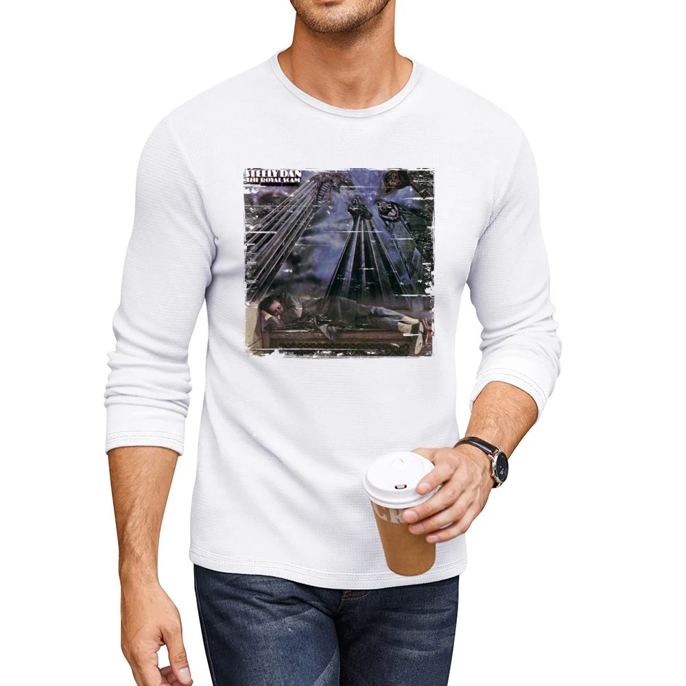 Steely Dan The Royal Scam Album Cover Distressed Image Men CrewNeck Long Sleeve T-Shirt