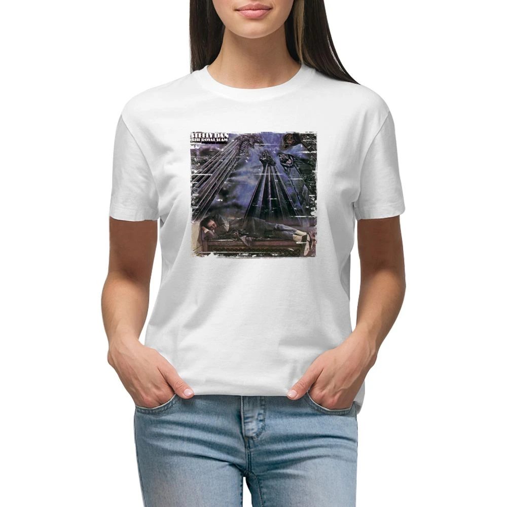 Steely Dan The Royal Scam Album Cover Distressed Image Premium Women Ladies T-shirt