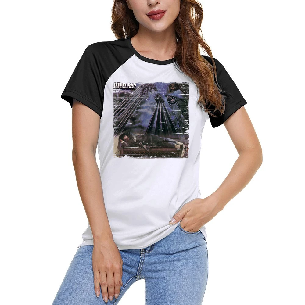 Steely Dan The Royal Scam Album Cover Distressed Image Women Ladies Short Sleeve T-Shirt