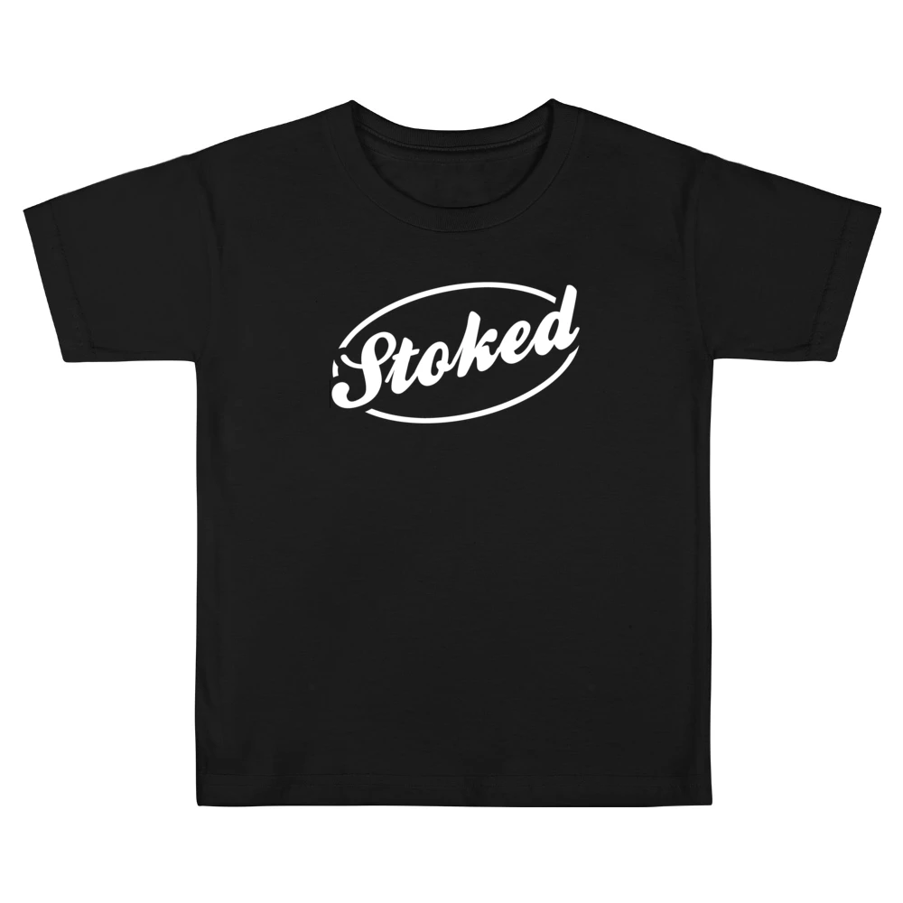 Stoked Fun Extreme Sports Skate Snow Wake Boarding Freestyle Graphic T Kids Boys Girls T-Shirt