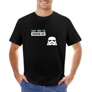 Storm trooper star wars say yes to order 66 Asian Size Men T-Shirt