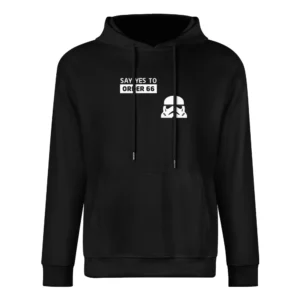 Storm trooper star wars say yes to order 66 European Size Men Hoodie