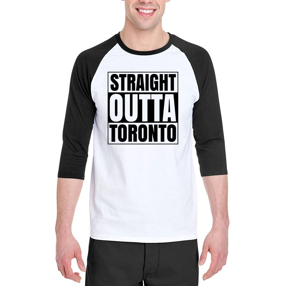 Straight Out Of Toronto Tshirt Men 3/4 Sleeve T-Shirt