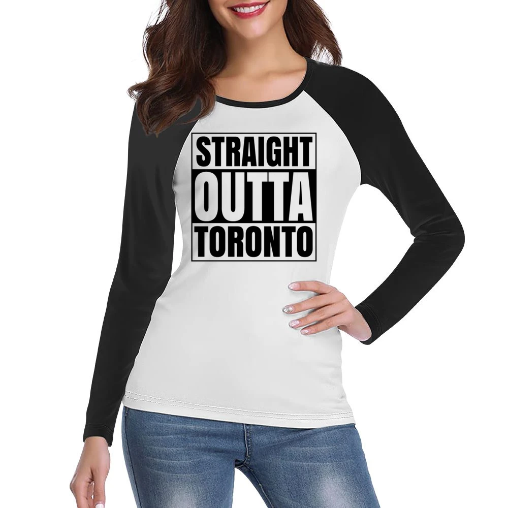 Straight Out Of Toronto Tshirt Women Ladies Long Sleeve T-Shirt