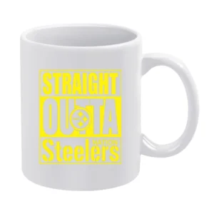 Straight Outta Pittsburgh Football Nation White Mug