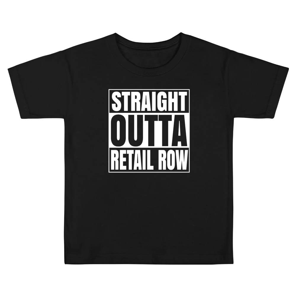 Straight Outta Retail Row Fortnite Battle Royale Funny Video Game T Sh Kids Boys Girls T-Shirt