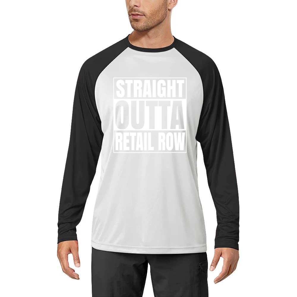 Straight Outta Retail Row Fortnite Battle Royale Funny Video Game T Sh Men Long Sleeve T-Shirt