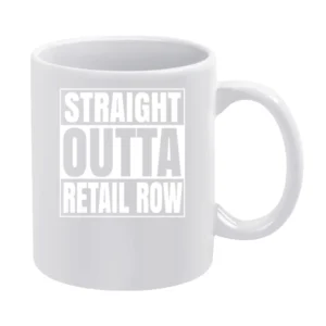 Straight Outta Retail Row Fortnite Battle Royale Funny Video Game T Sh White Mug
