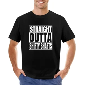 Straight Outta Shifty Shafts Fortnite Battle Royale Funny Video Game T Asian Size Men T-Shirt