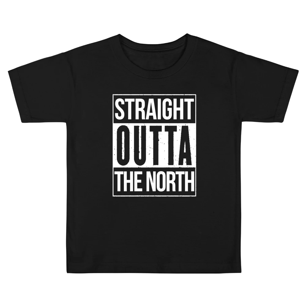 Straight Outta The North Game Of Thrones Popular Graphic TV Show Fan T Kids Boys Girls T-Shirt