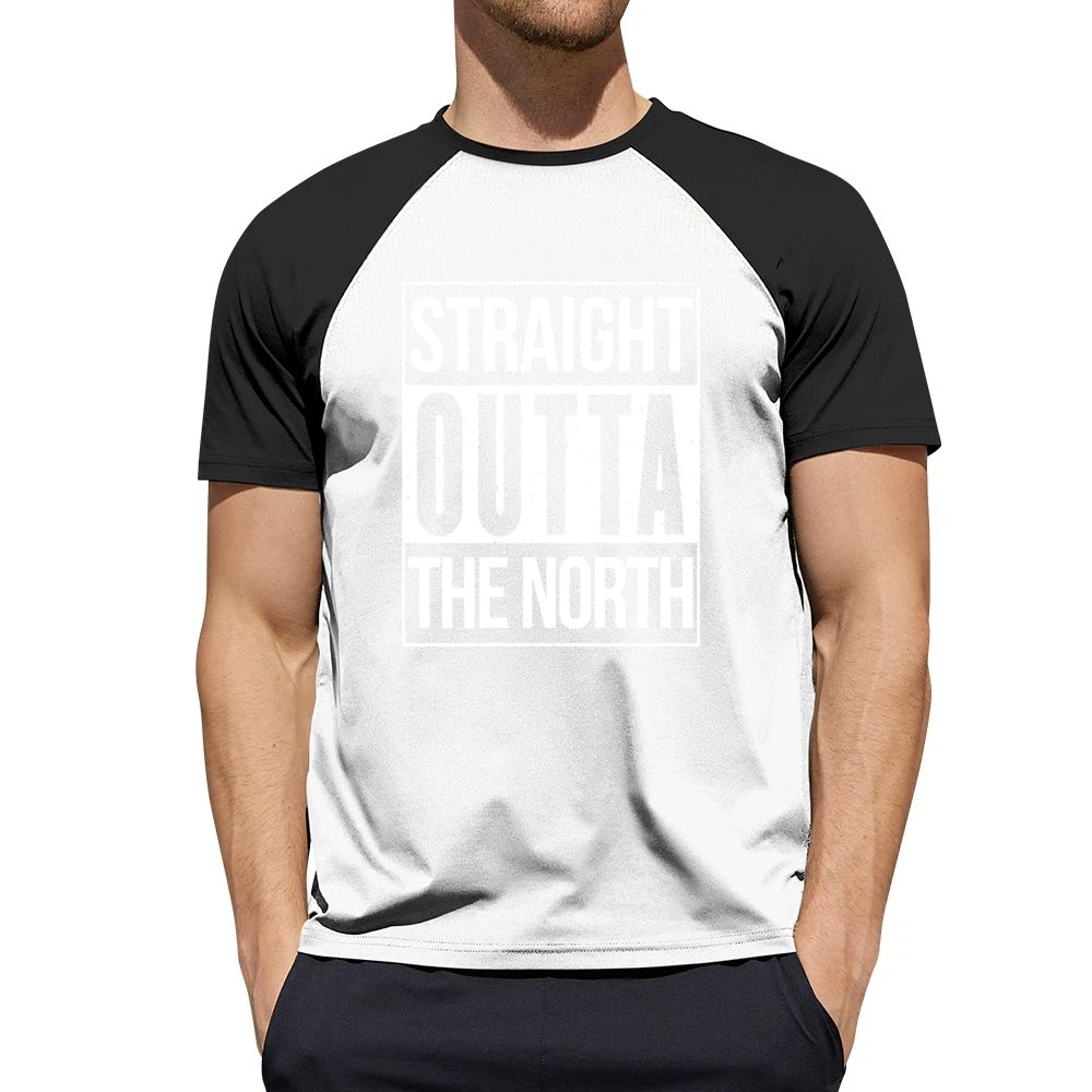 Straight Outta The North Game Of Thrones Popular Graphic TV Show Fan T Men Short Sleeve T-Shirt