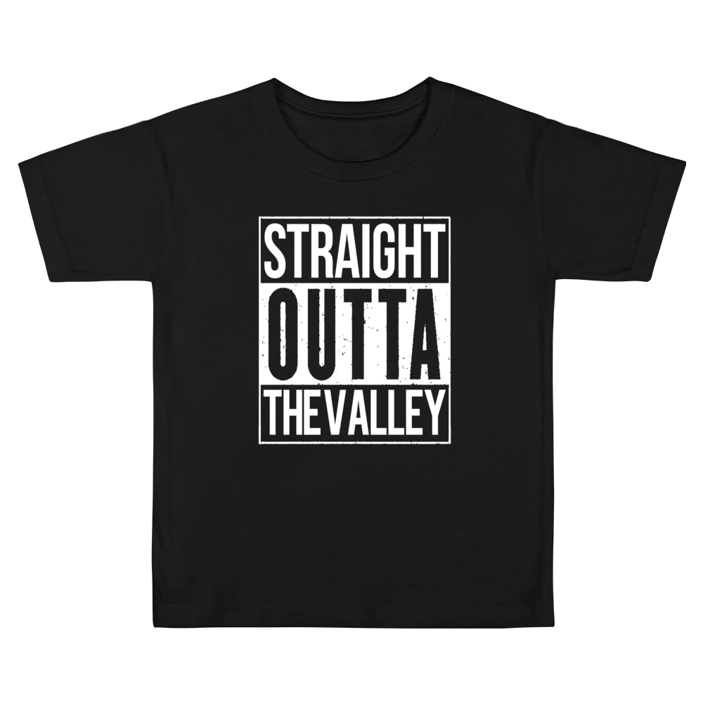 Straight Outta The Valley Funny California Parody Kids Boys Girls T-Shirt