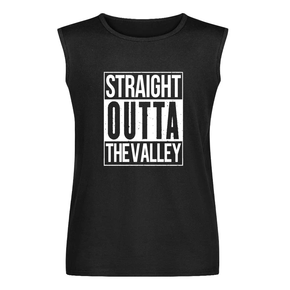 Straight Outta The Valley Funny California Parody Men Sleeveless T-Shirt