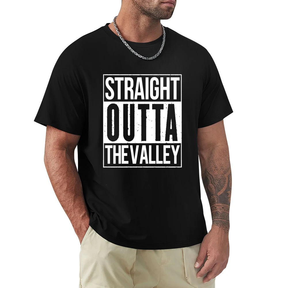 Straight Outta The Valley Funny California Parody Premium Men T-shirt